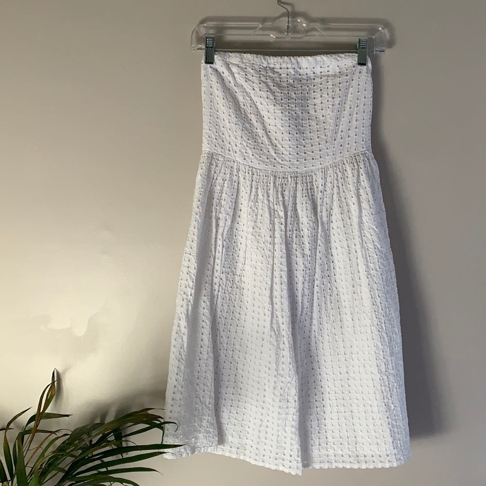 White eyelet dress
